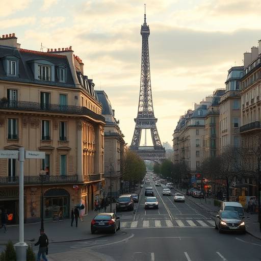 Exposition de photographies de paysages urbains de Paris